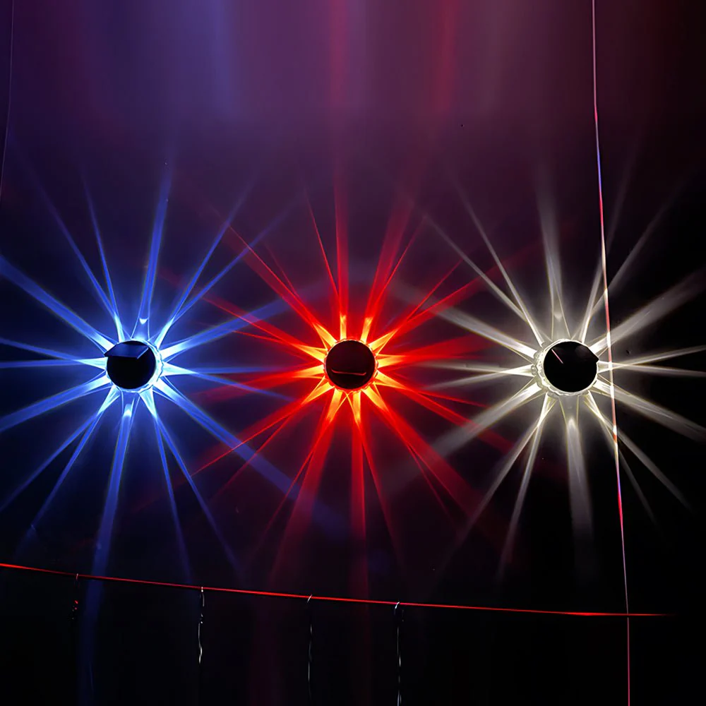 Rex Round LED Art Solar Plastic Outdoor Wall Sconce - Image 3