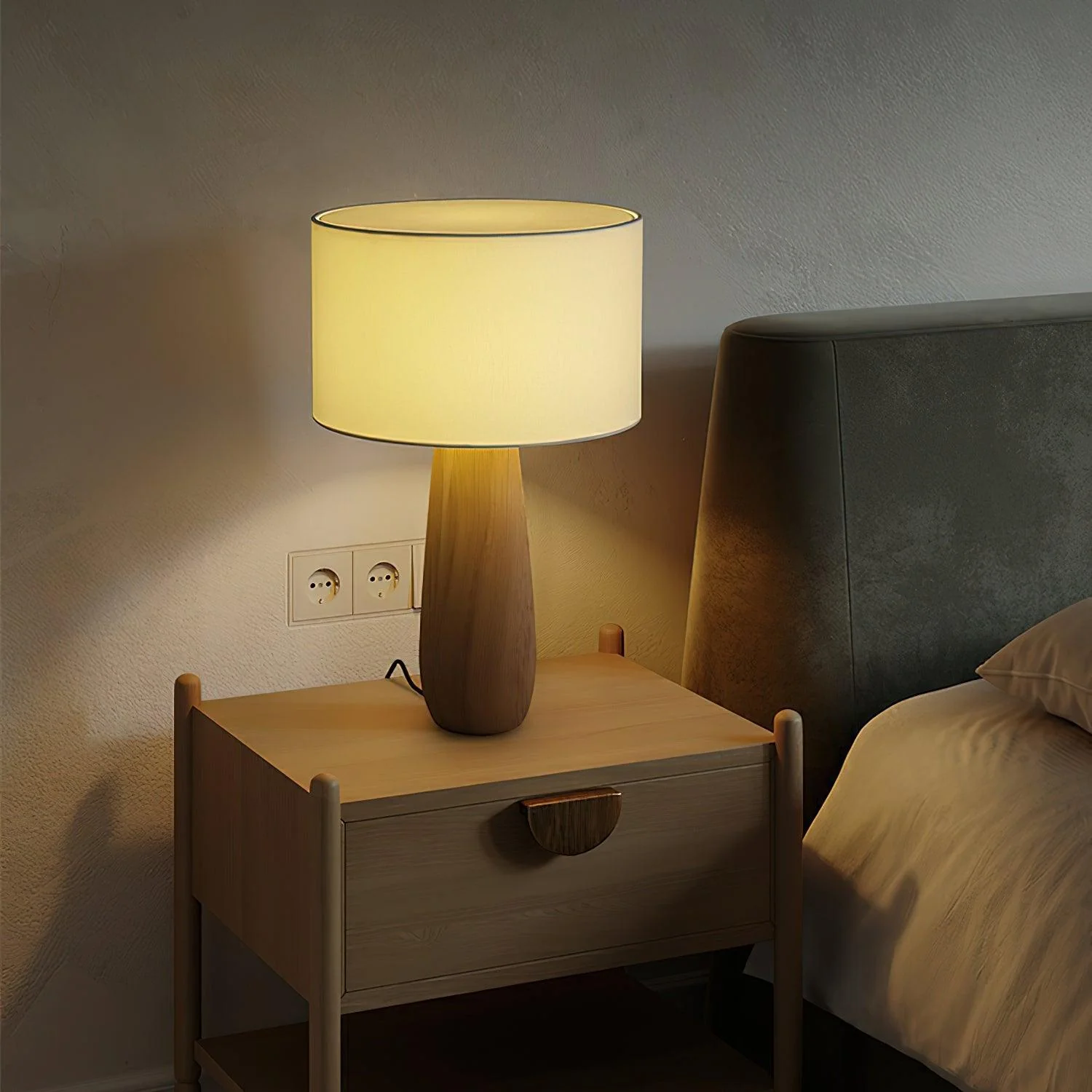 Ridge Serene Wood Table Lamp - Image 2