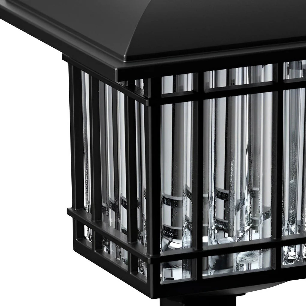 Ridley Vintage-Modern Square ABS Outdoor Lawn Lights - Image 3