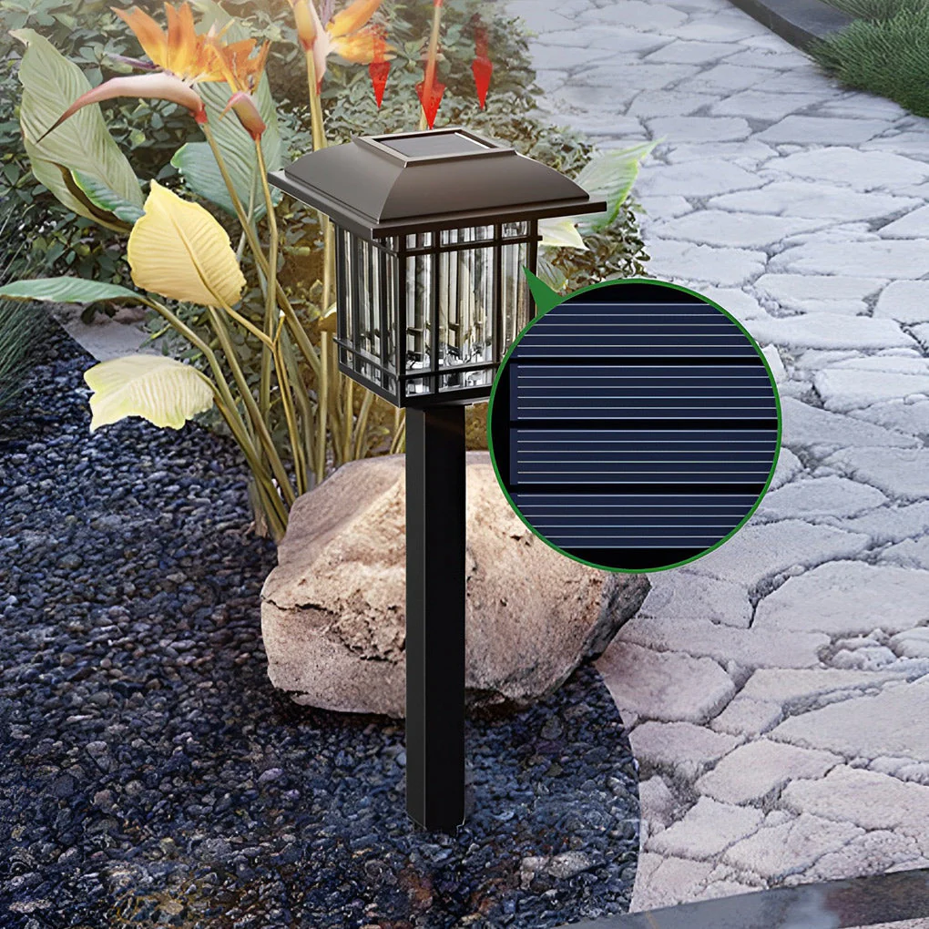 Ridley Vintage-Modern Square ABS Outdoor Lawn Lights - Image 6