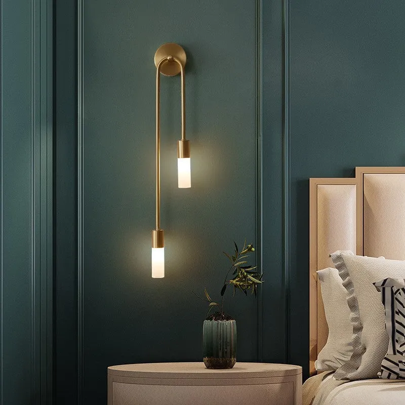 Rime Modern Wall Sconce for Bedeside Gold 2 PCS - Image 5