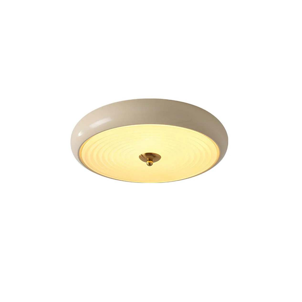 Utheara Modern Minimalist Ripple Cream Glass Ceiling Lamp - Image 13