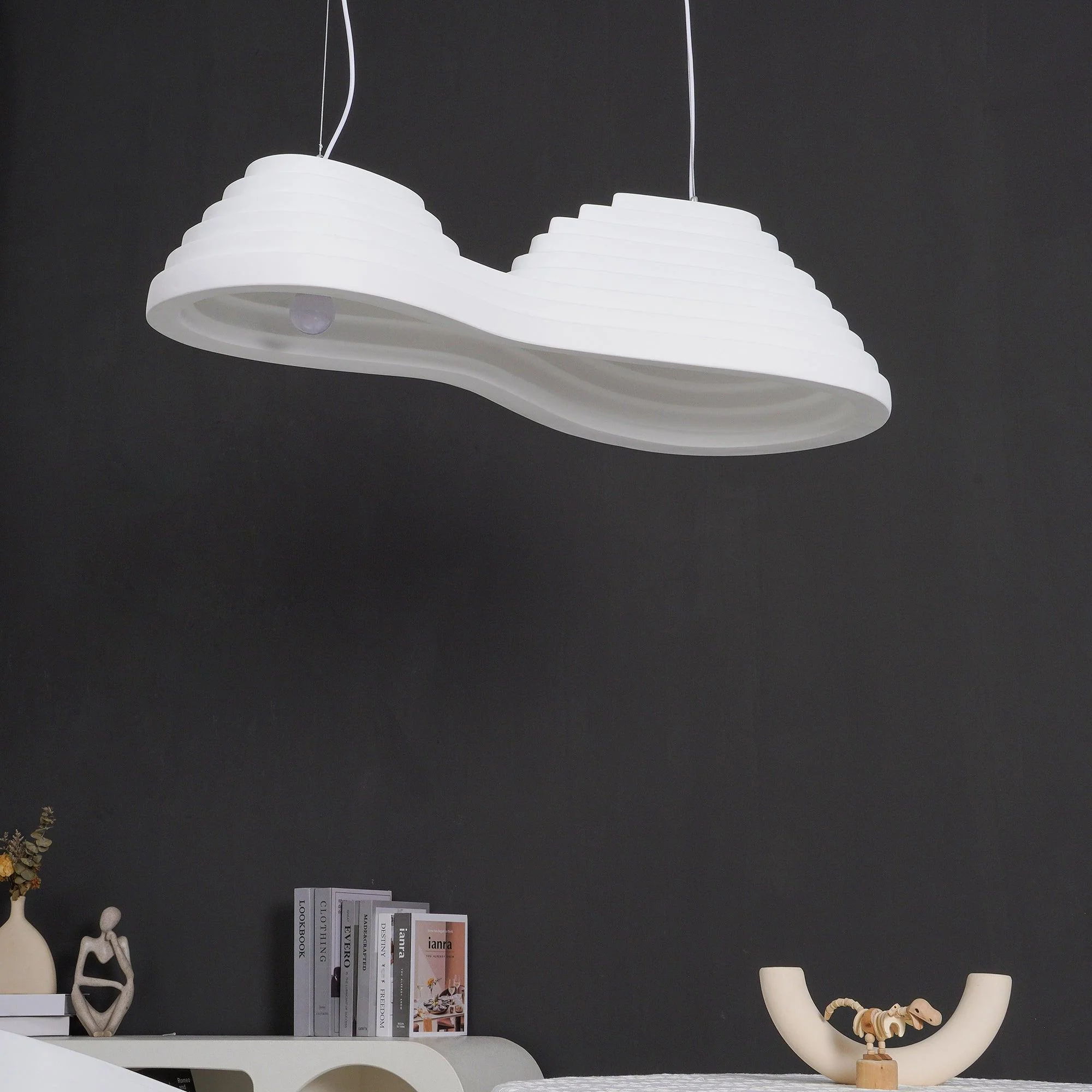 Ripple Minimalist Resin Pendant Lamp - Image 33