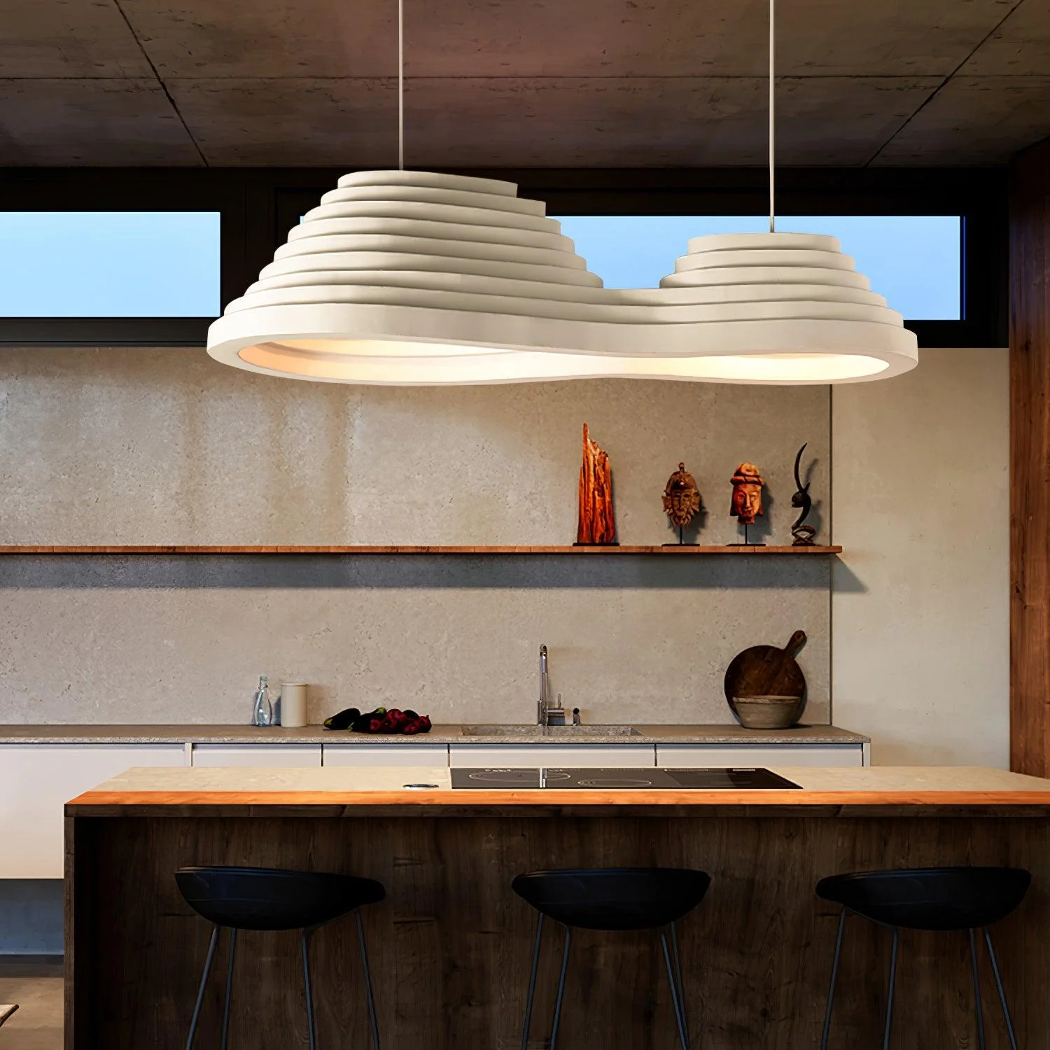 Ripple Minimalist Resin Pendant Lamp - Image 38