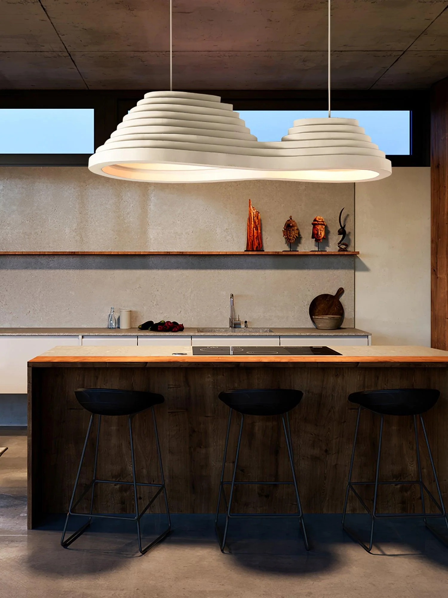Ripple Minimalist Resin Pendant Lamp - Image 39
