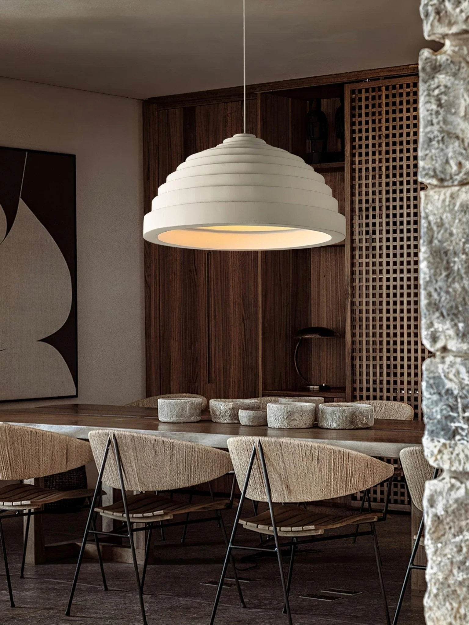 Ripple Minimalist Resin Pendant Lamp - Image 8