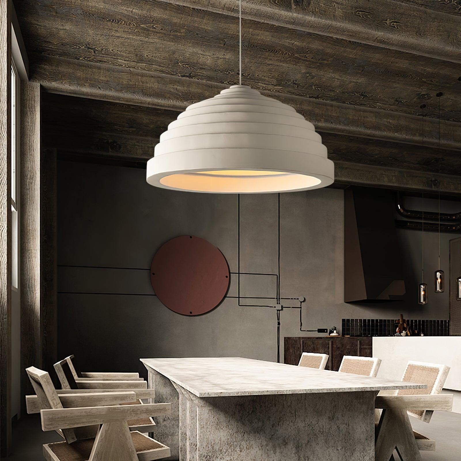 Ripple Minimalist Resin Pendant Lamp - Image 9