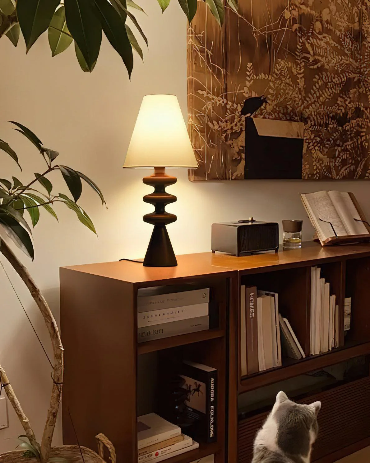 Ripple Sculptural Wood Table Light - Image 10