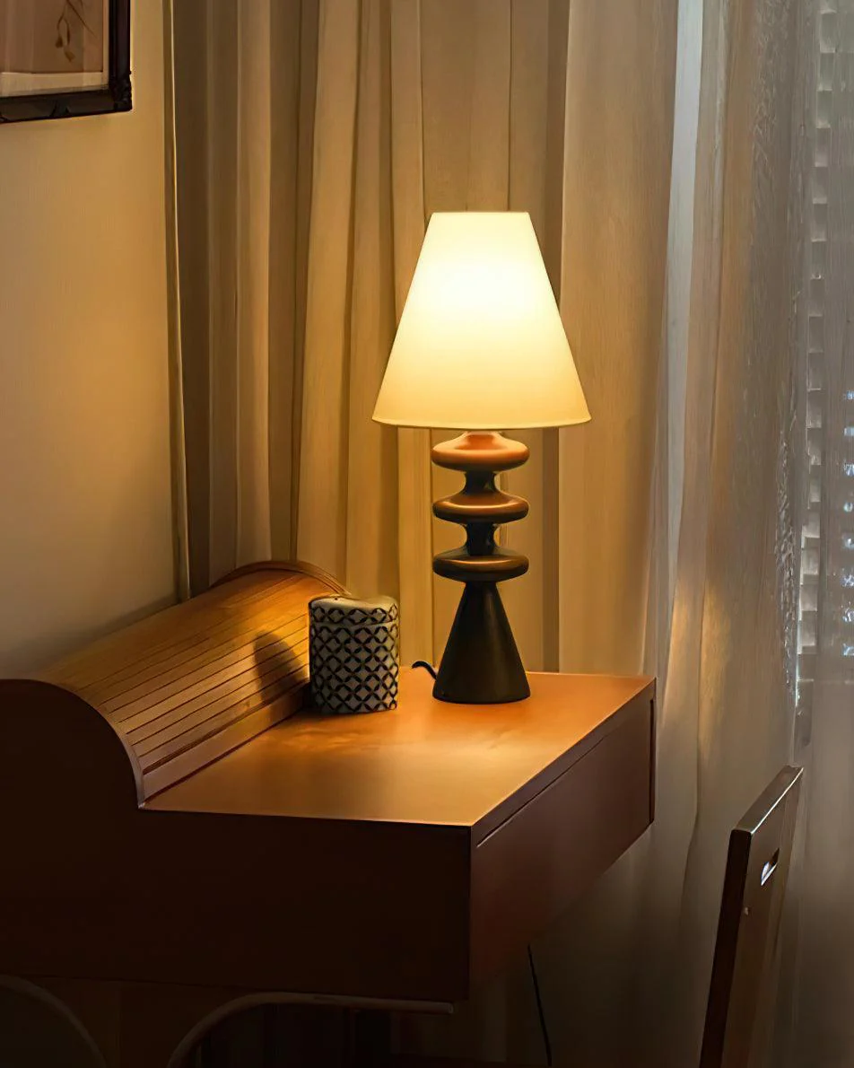 Ripple Sculptural Wood Table Light - Image 11