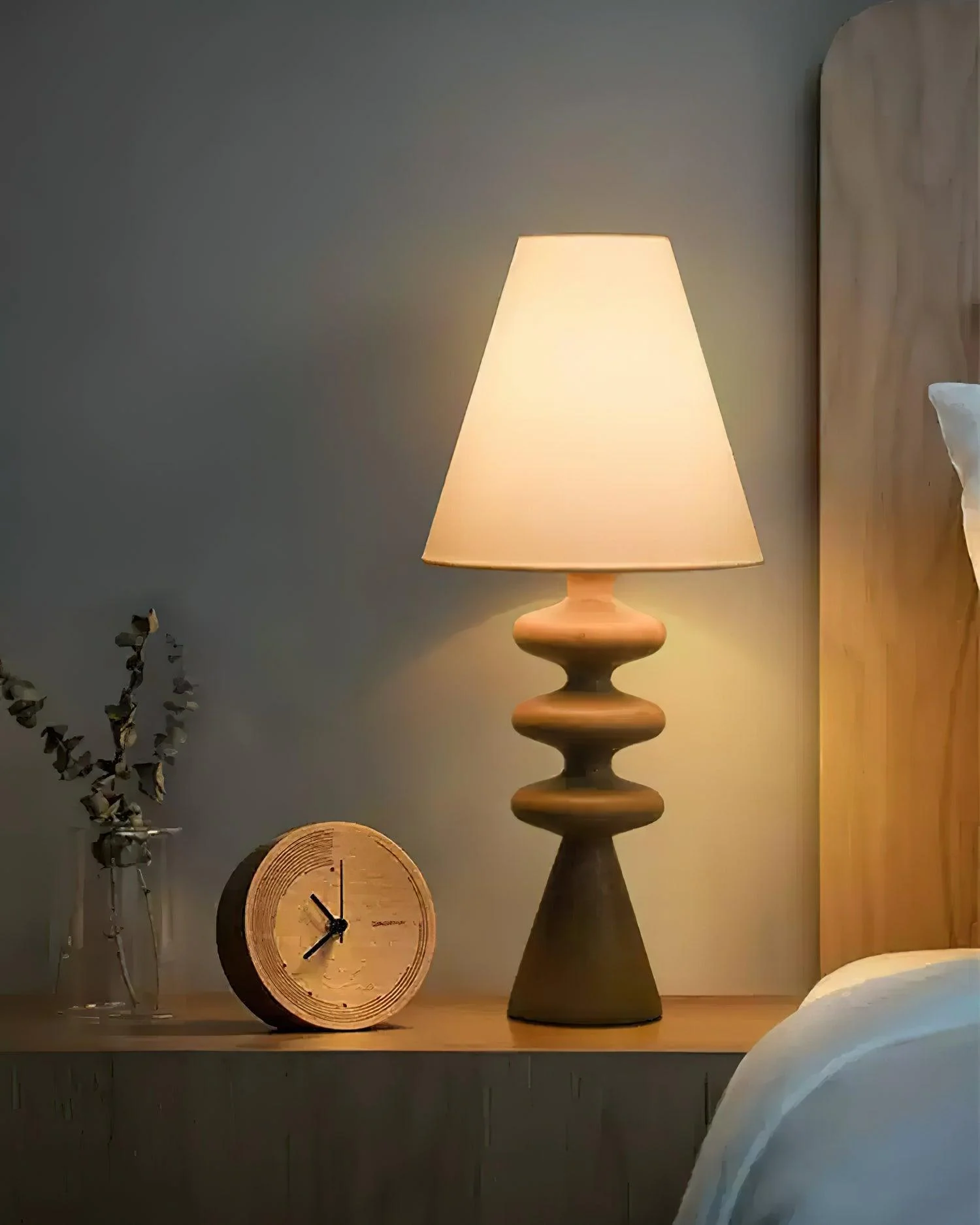 Ripple Sculptural Wood Table Light - Image 13
