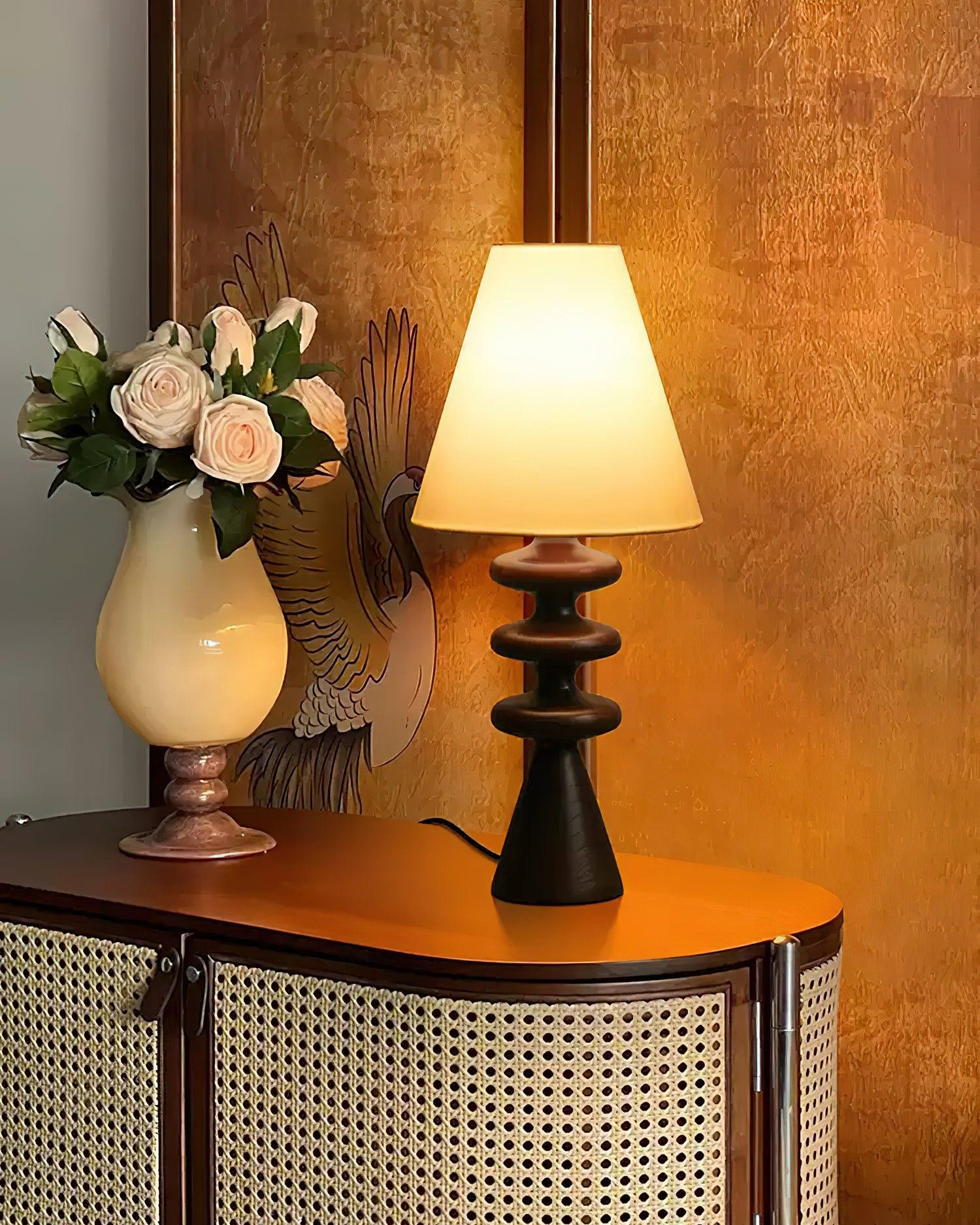 Ripple Sculptural Wood Table Light - Image 17