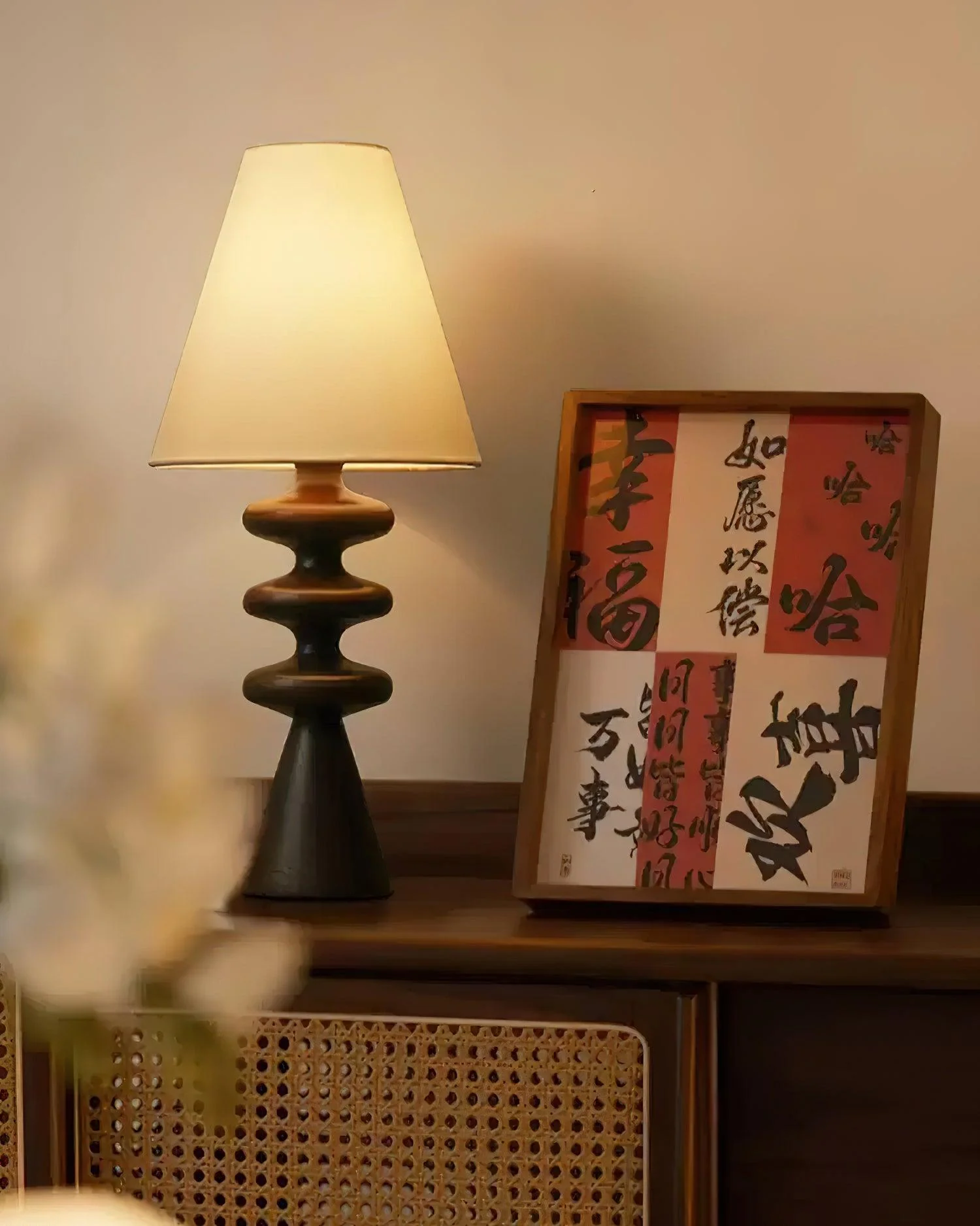 Ripple Sculptural Wood Table Light - Image 5