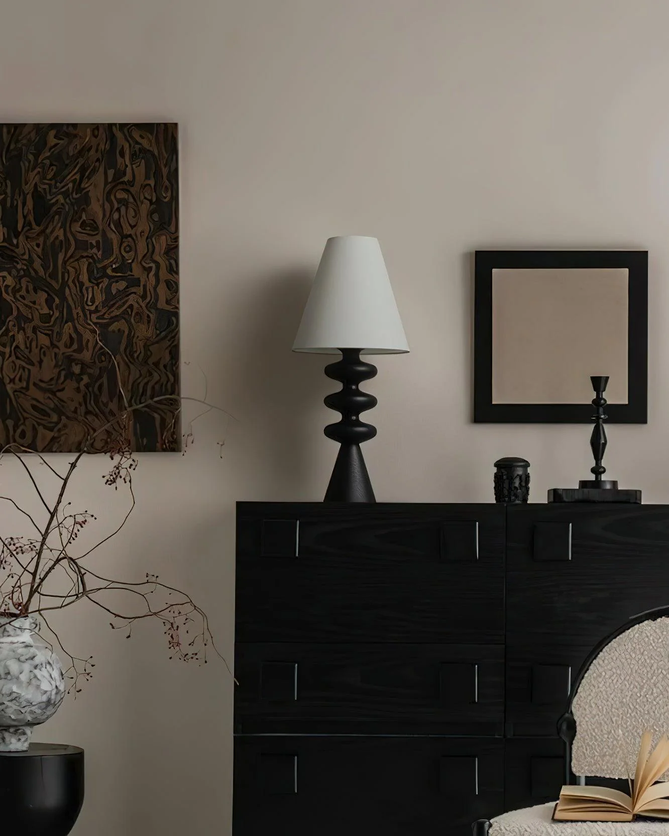 Ripple Sculptural Wood Table Light - Image 8