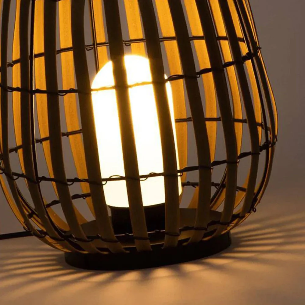 Ritta Retro Bamboo Outdoor Floor Lamp - Image 7