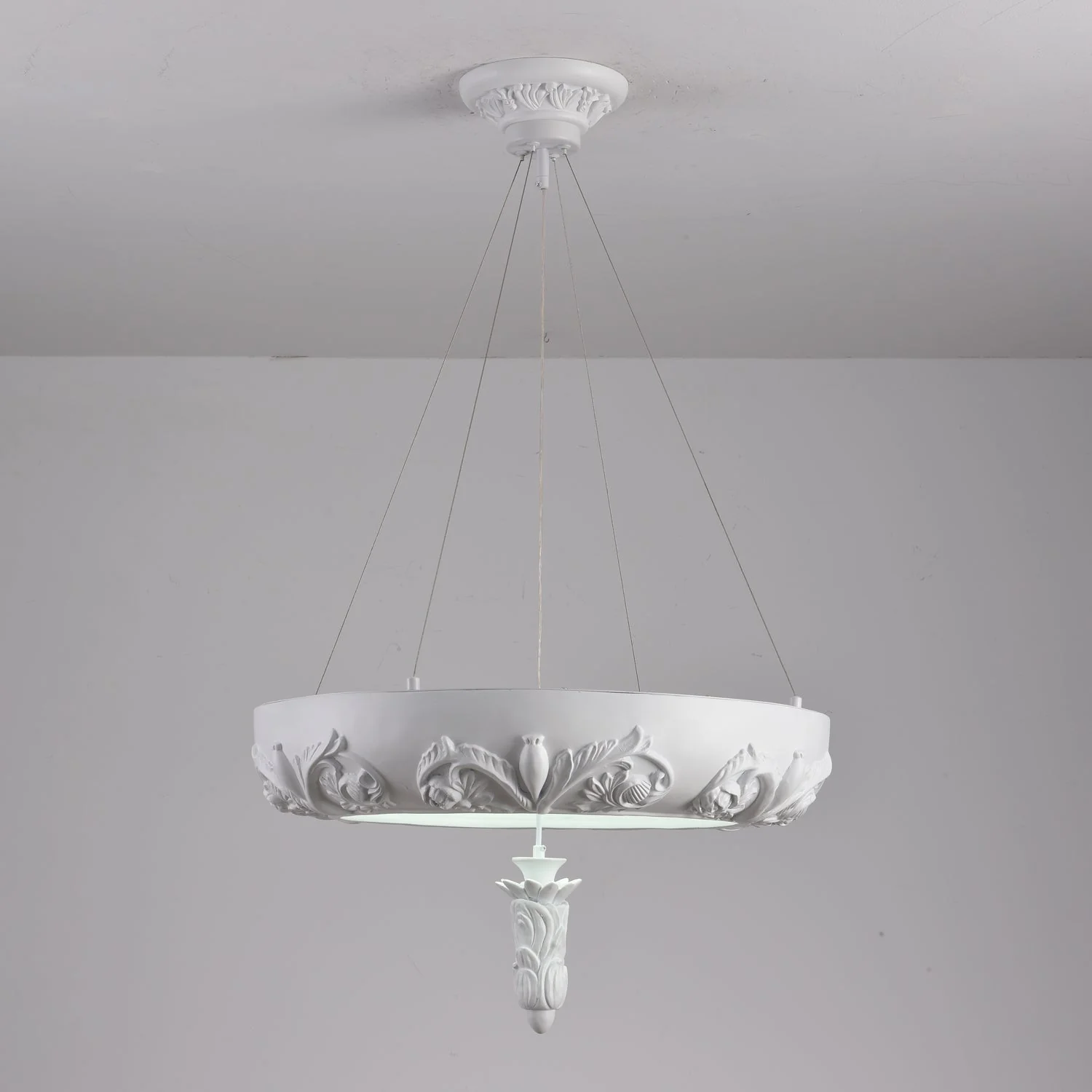 Rococo Plaster Pendant Chandelier - Image 35
