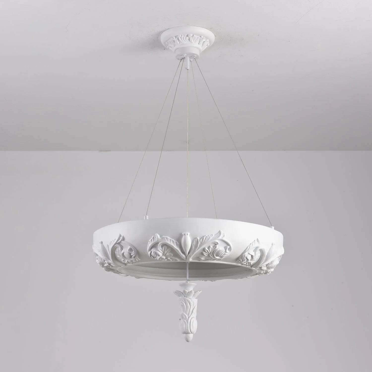 Rococo Plaster Pendant Chandelier - Image 37