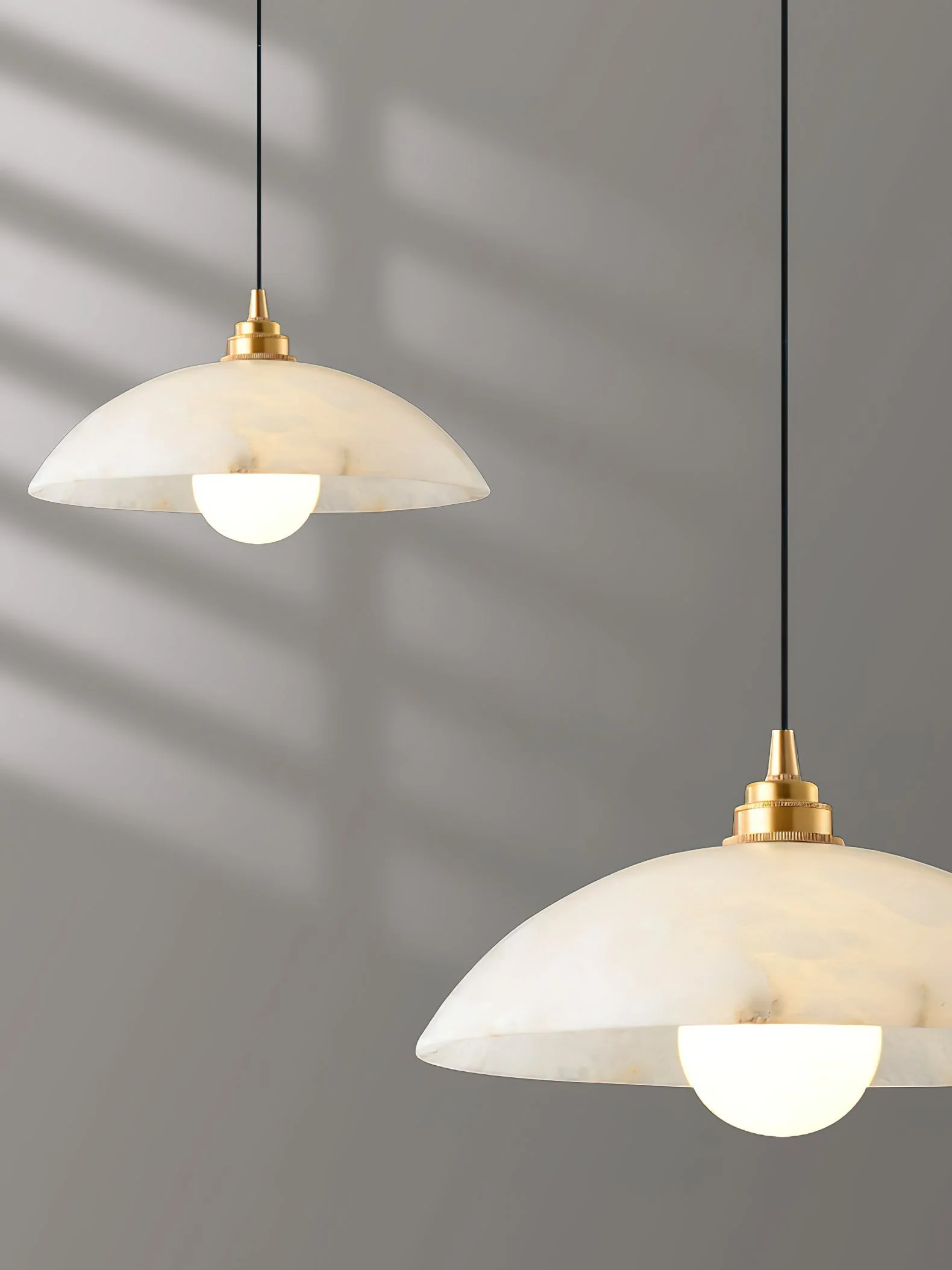 Rovyn Modern Alabaster Brass Pendant Light - Image 17