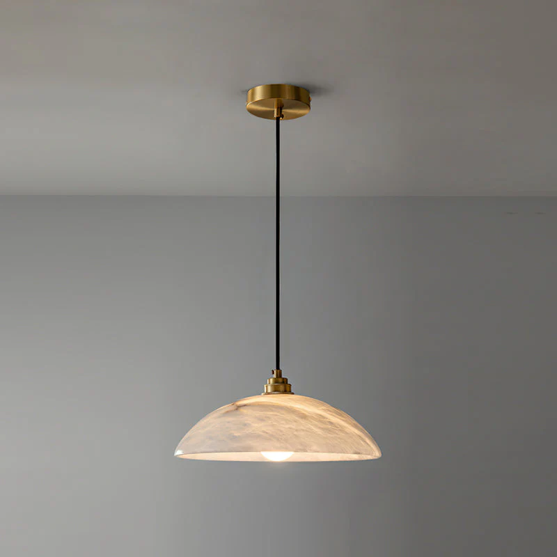 Rovyn Modern Alabaster Brass Pendant Light - Image 28