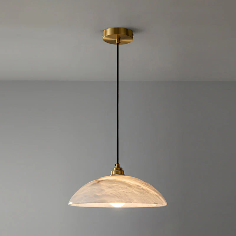 Rovyn Modern Alabaster Brass Pendant Light - Image 29