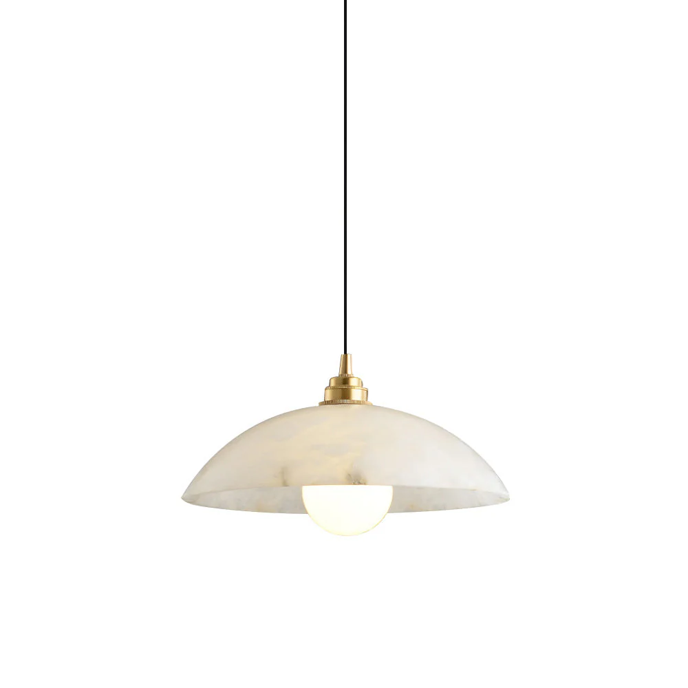 Rovyn Modern Alabaster Brass Pendant Light - Image 30