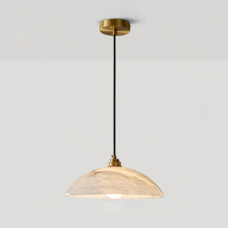 Rovyn Modern Alabaster Brass Pendant Light - Image 32