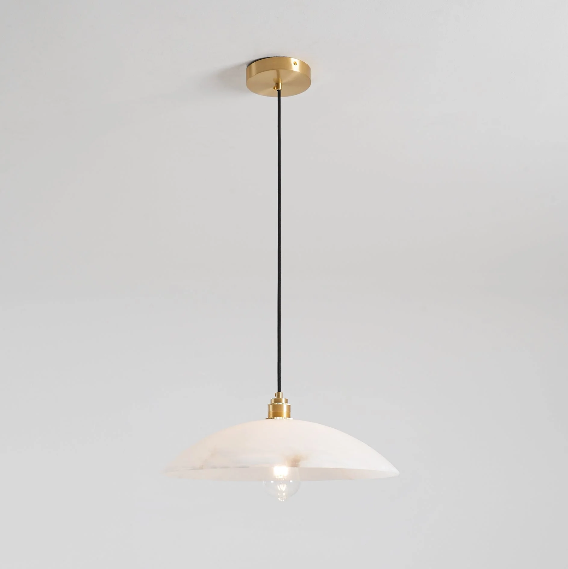 Rovyn Modern Alabaster Brass Pendant Light - Image 42