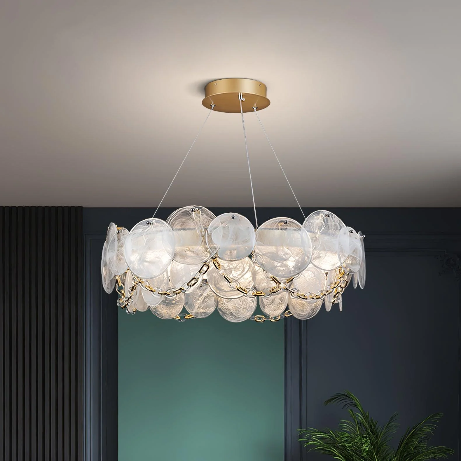 Ruby Luxury Glass Chandelier - Image 7