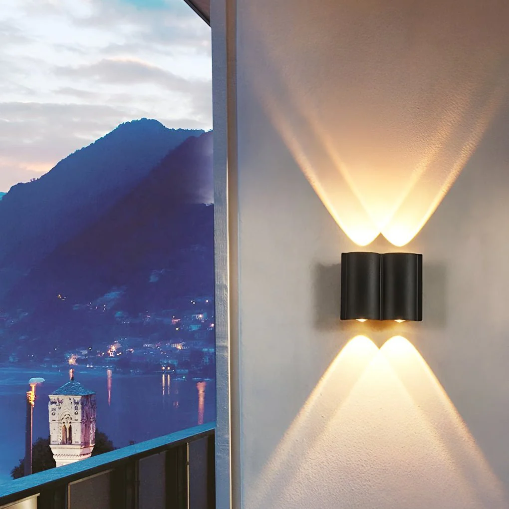 Rufus Creative Wave Arc LED Outdoor Wall Lights - Image 3