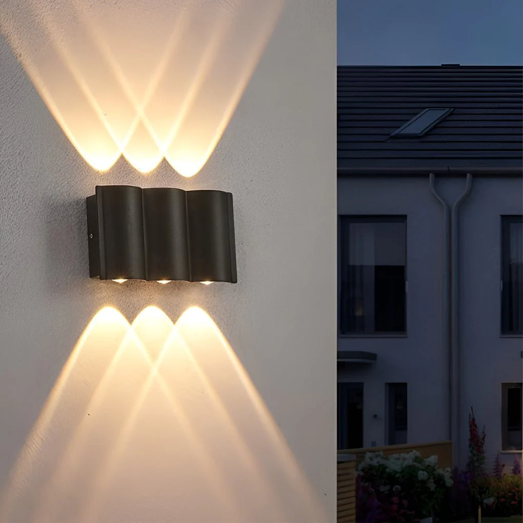 Rufus Creative Wave Arc LED Outdoor Wall Lights - Image 8