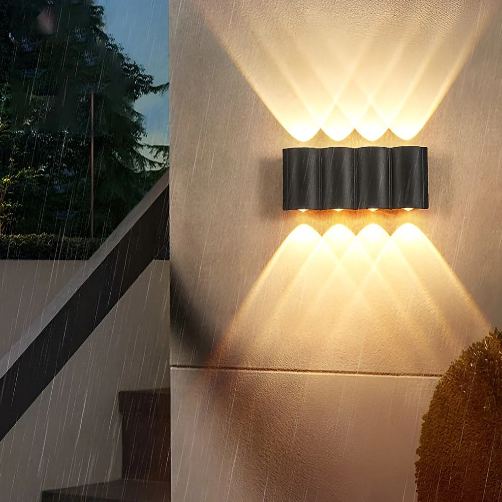 Rufus Creative Wave Arc LED Outdoor Wall Lights - Image 9