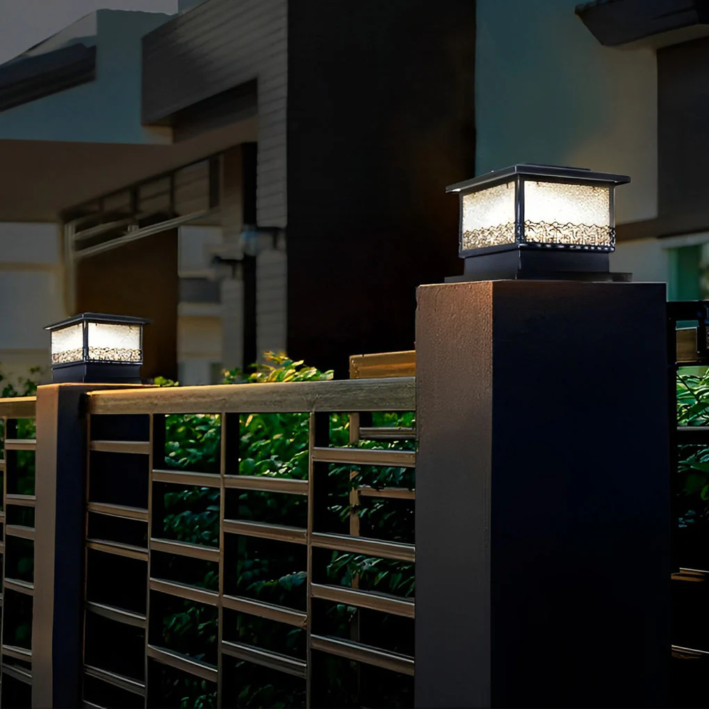 Saia Creative Square LED Modern Outdoor Fence Post Lights - Image 2