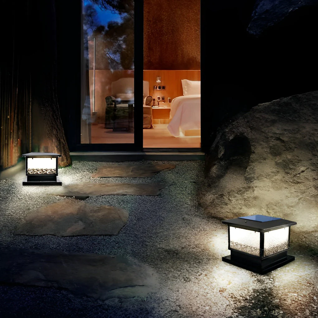 Saia Creative Square LED Modern Outdoor Fence Post Lights - Image 5