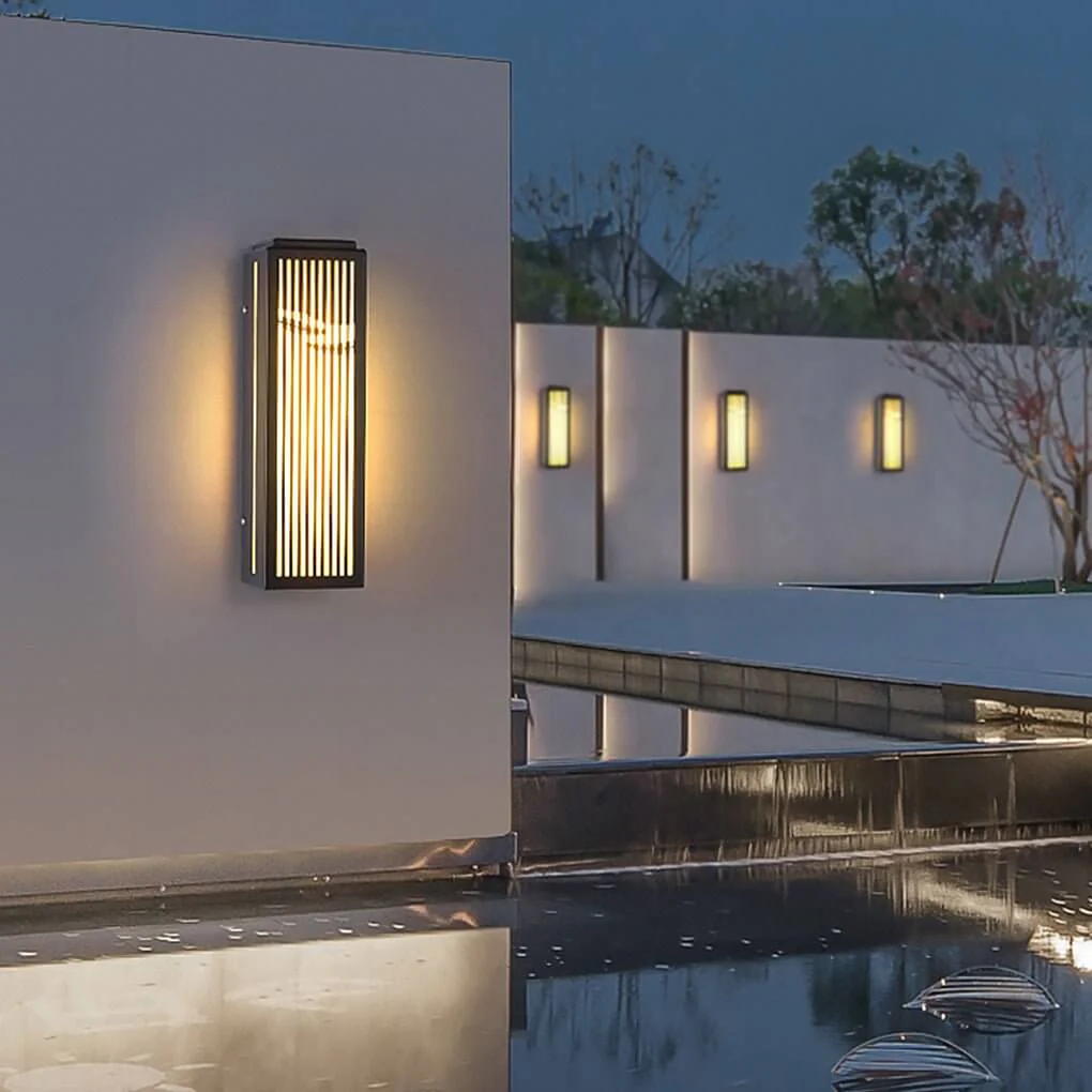 Samson Villa Courtyard Gate Unique Marble Outdoor Wall Lamp - Image 10