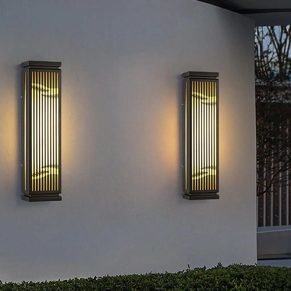 Samson Villa Courtyard Gate Unique Marble Outdoor Wall Lamp - Image 11