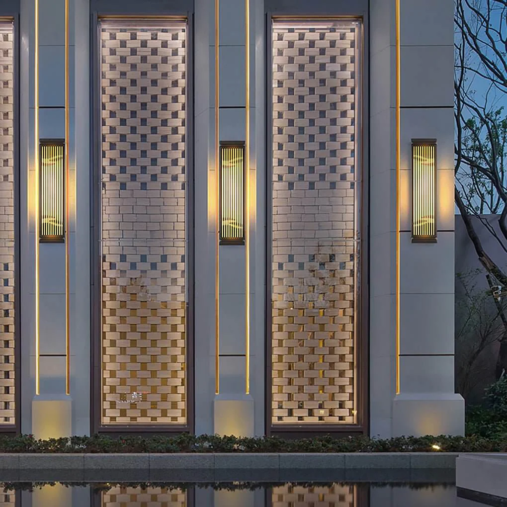 Samson Villa Courtyard Gate Unique Marble Outdoor Wall Lamp - Image 7