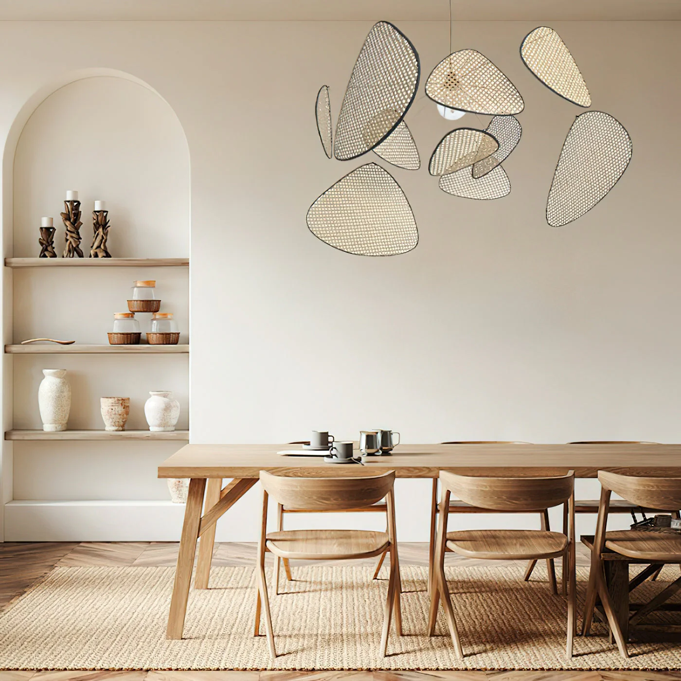 Screen Farmhouse Bamboo Chandelier - Image 22