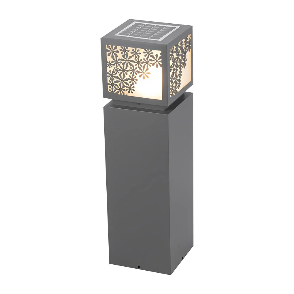 Sean Elegant Snowflake LED Marble Outdoor Lawn Lamp - Image 7