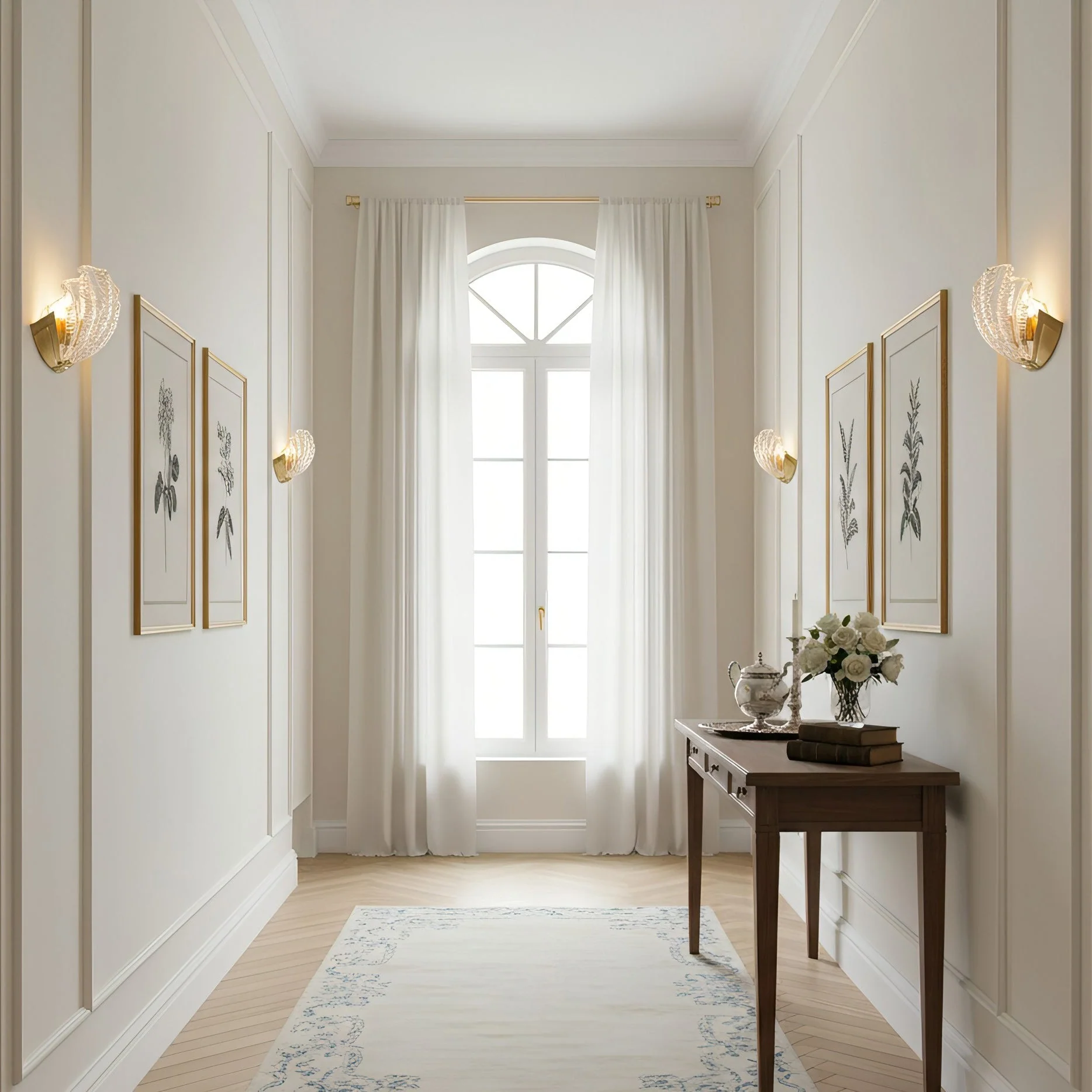 Seashell Contemporary Glass Wall Light - Image 5