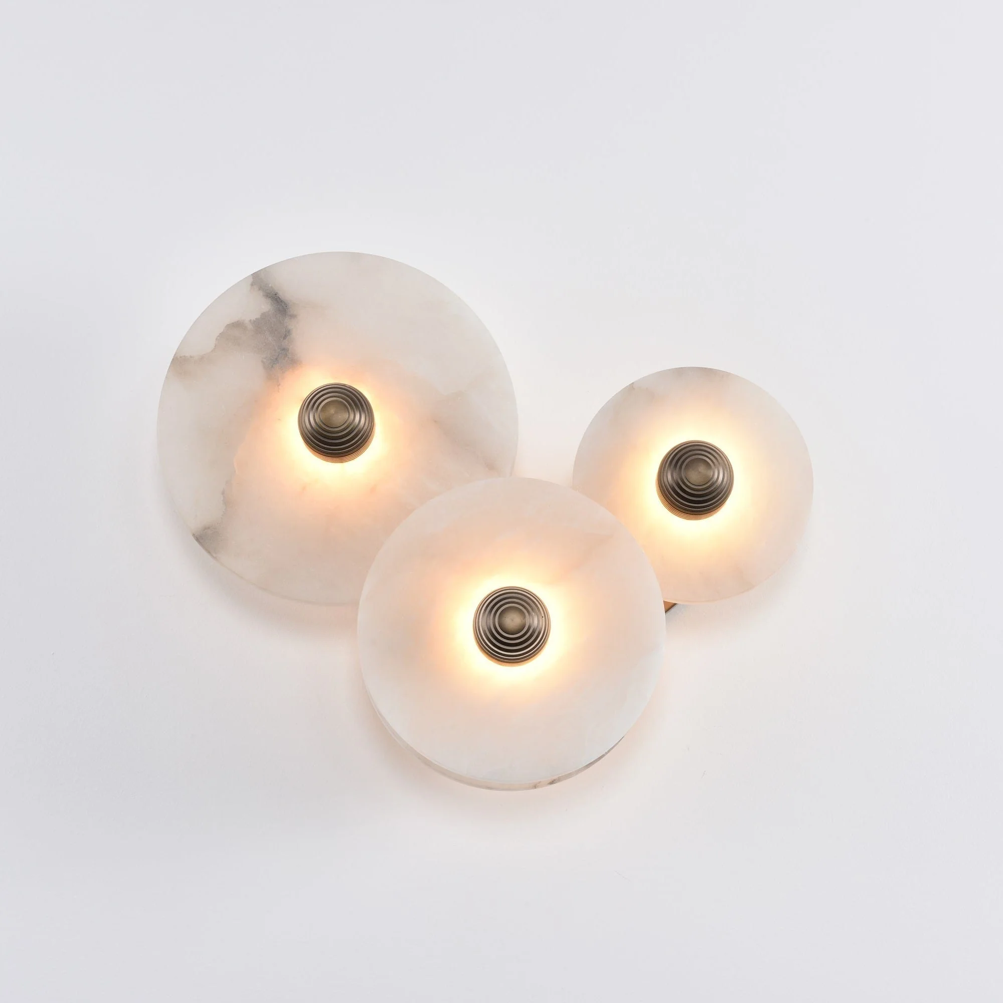 Selene Minimalist Alabaster Ceiling Light - Image 12