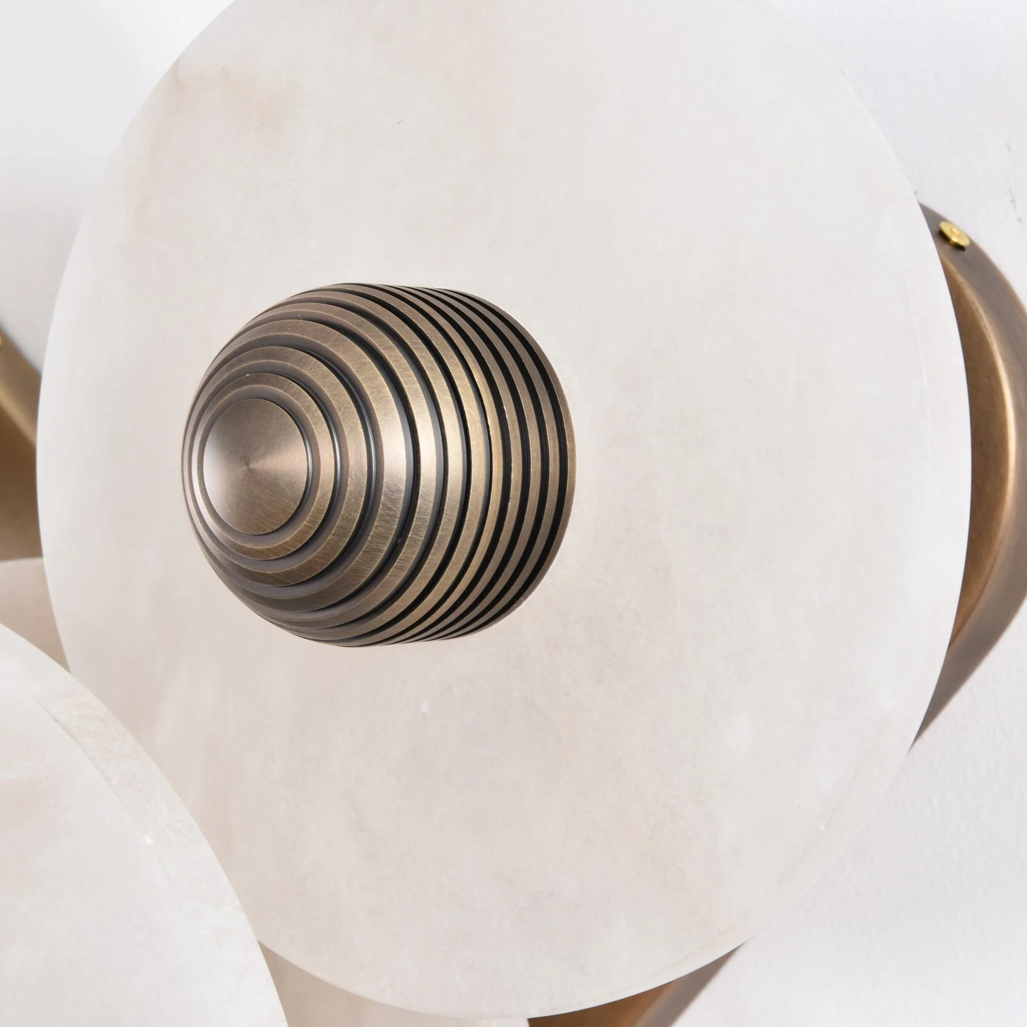 Selene Minimalist Alabaster Ceiling Light - Image 18