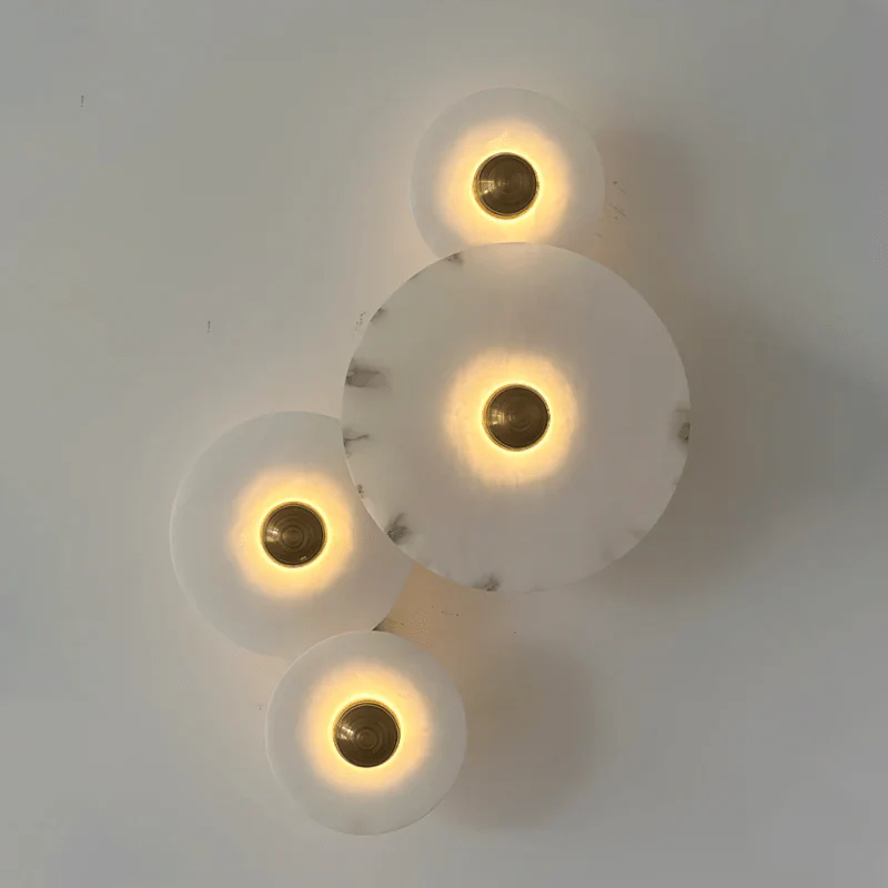 Selene Minimalist Alabaster Ceiling Light - Image 27