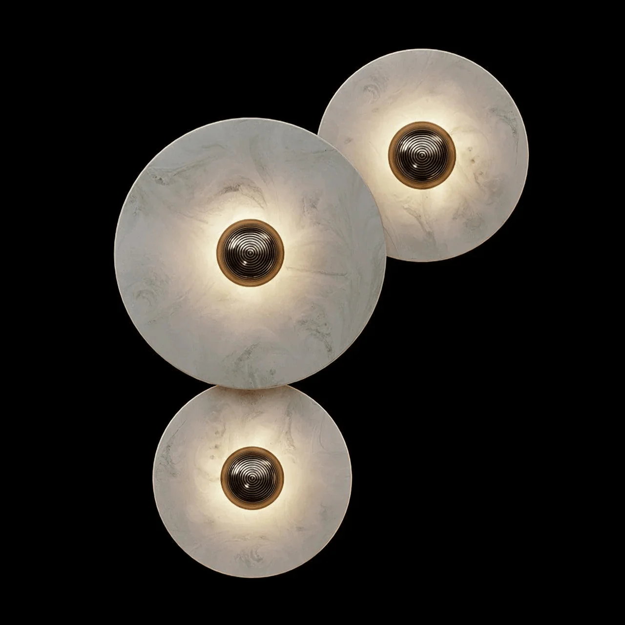 Selene Minimalist Alabaster Ceiling Light - Image 39
