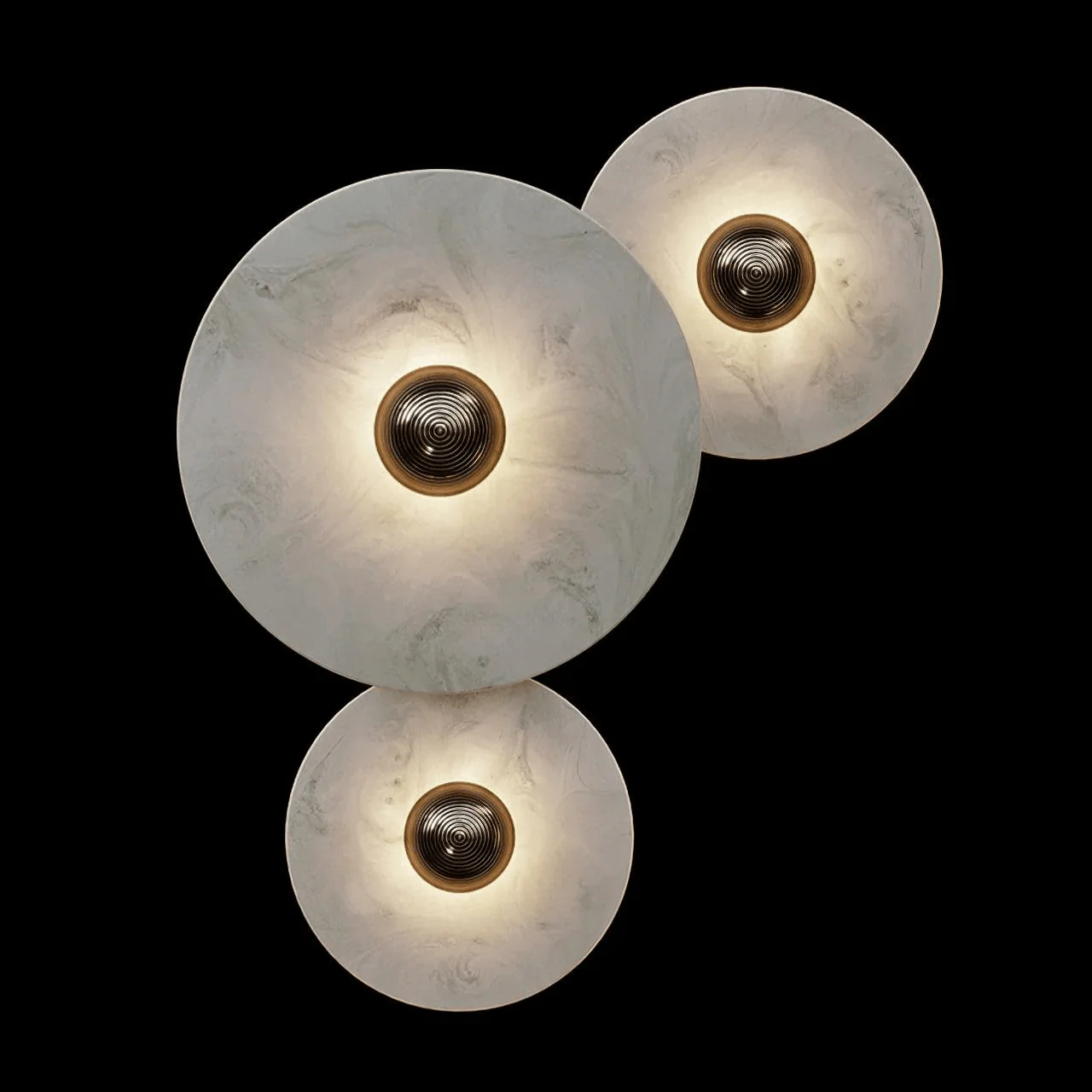 Selene Minimalist Alabaster Ceiling Light - Image 41