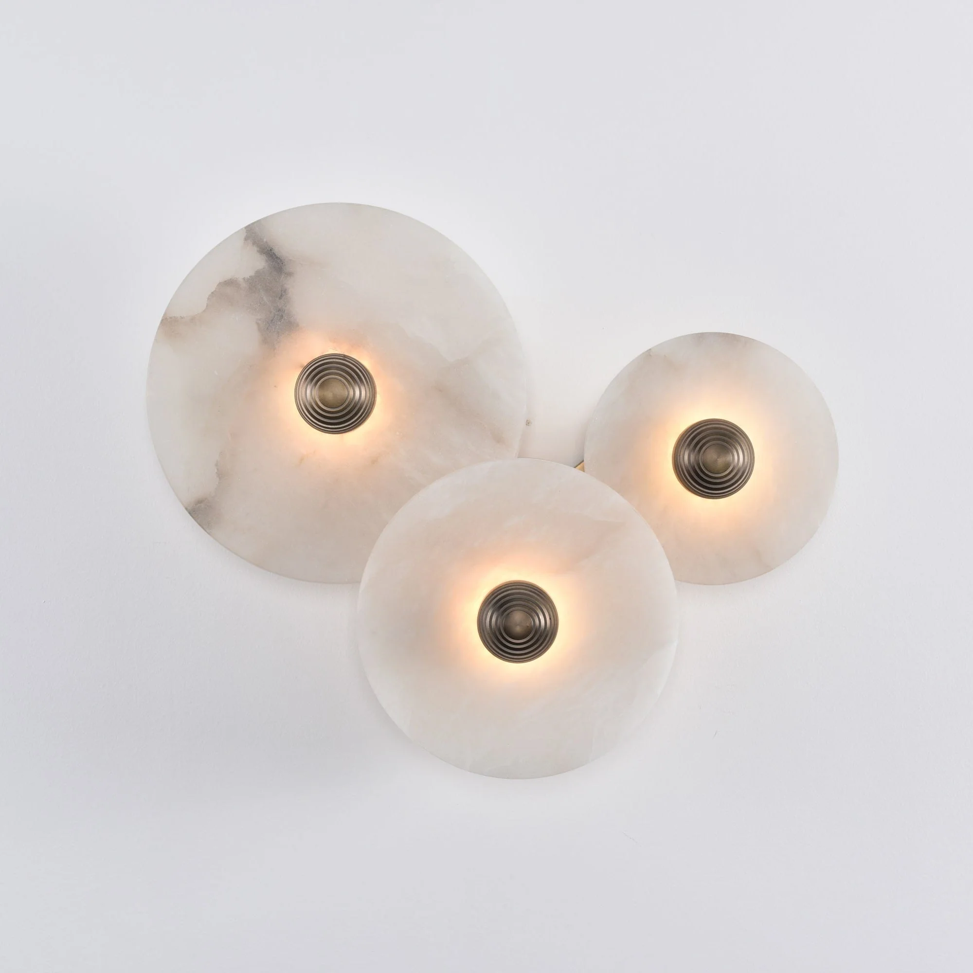Selene Minimalist Alabaster Ceiling Light - Image 45