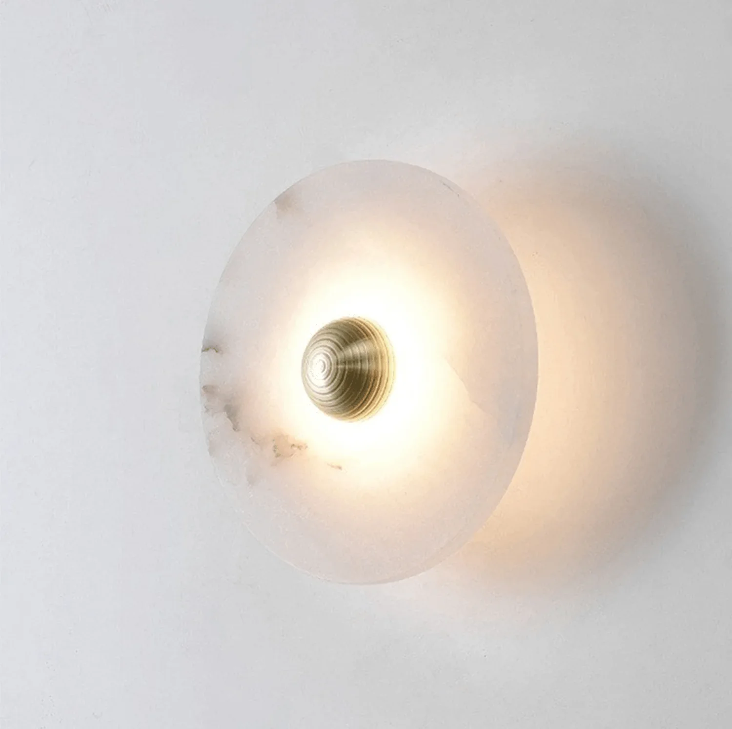 Selene Minimalist Alabaster Ceiling Light - Image 52