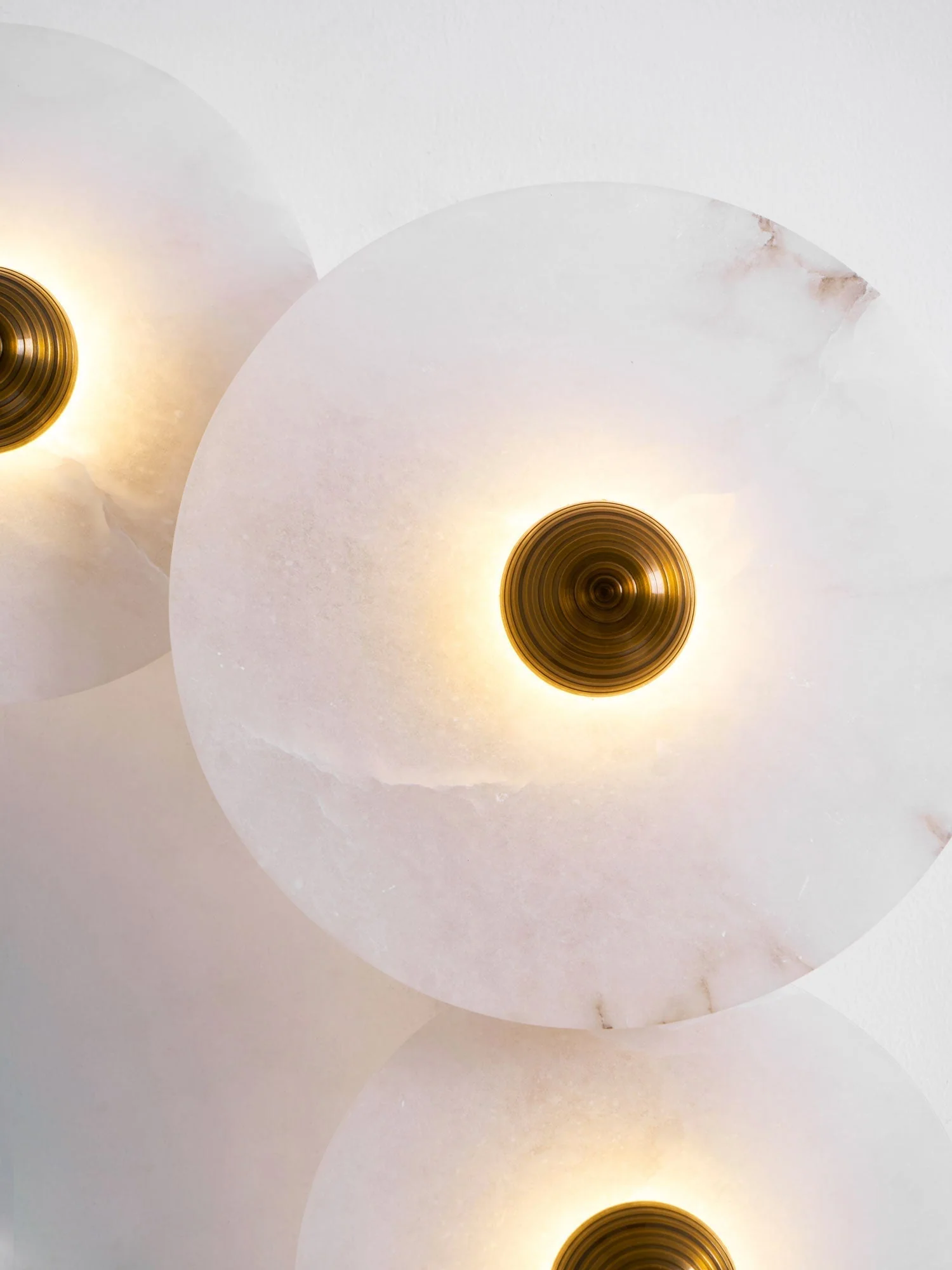 Selene Minimalist Alabaster Ceiling Light - Image 62