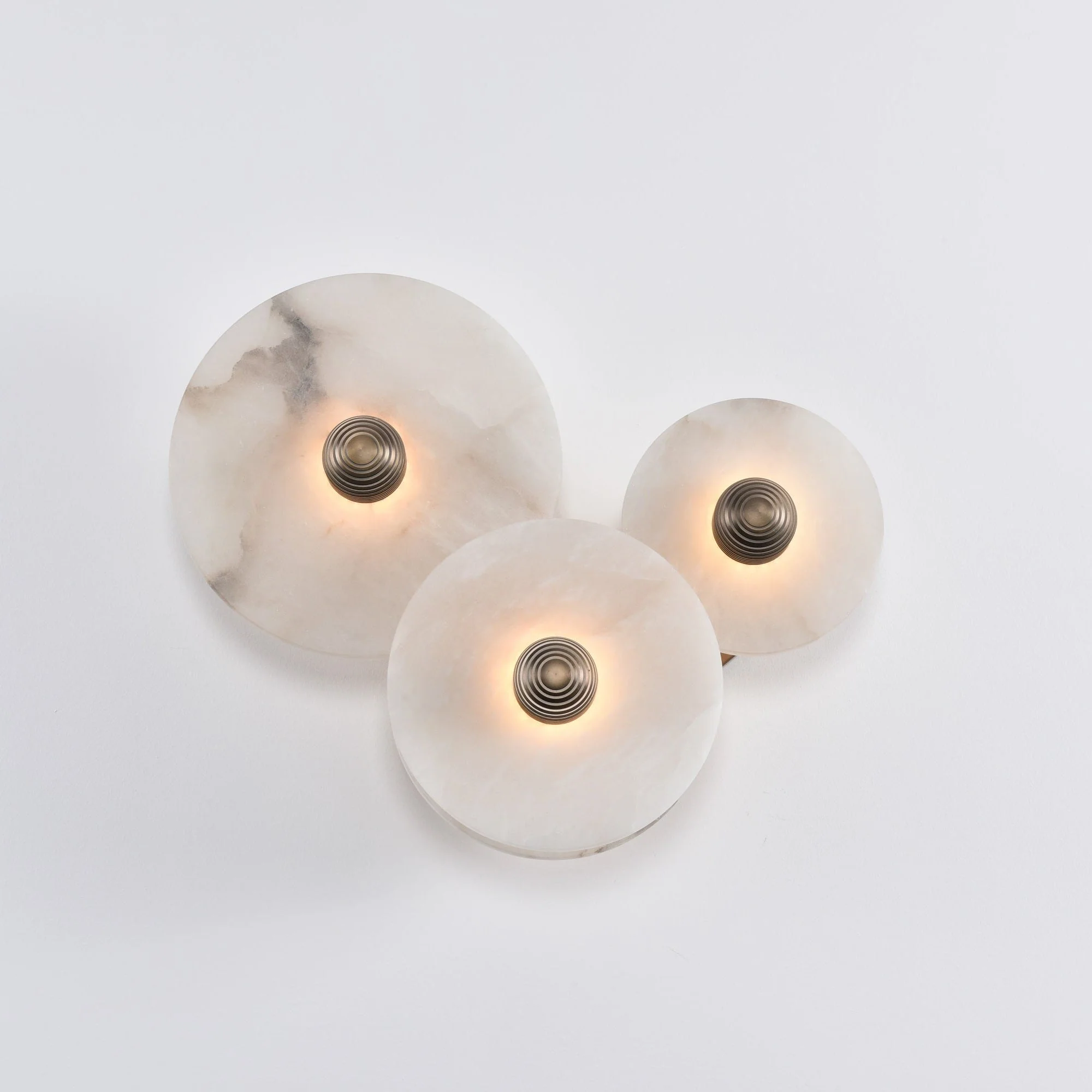 Selene Minimalist Alabaster Ceiling Light - Image 67