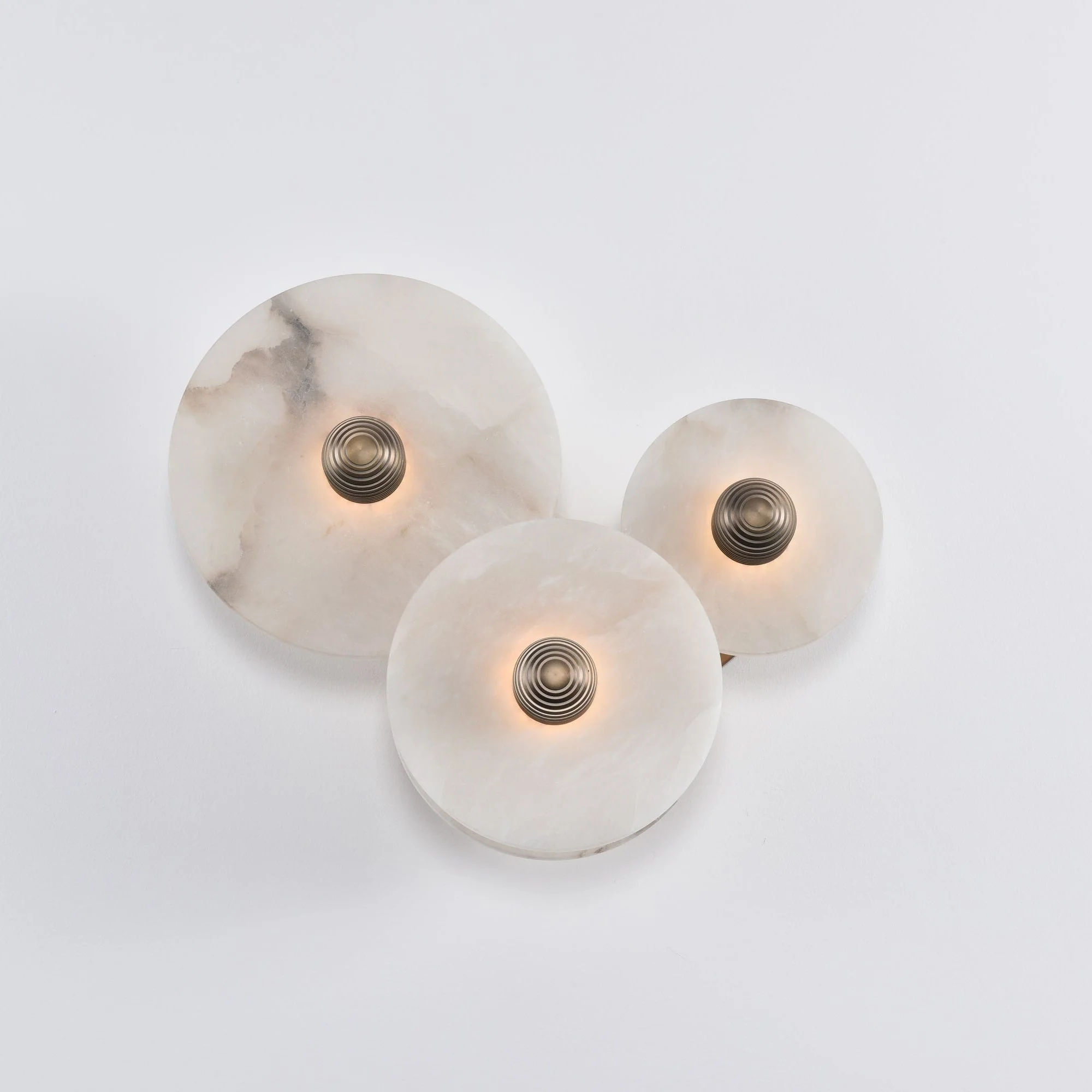 Selene Minimalist Alabaster Ceiling Light - Image 78