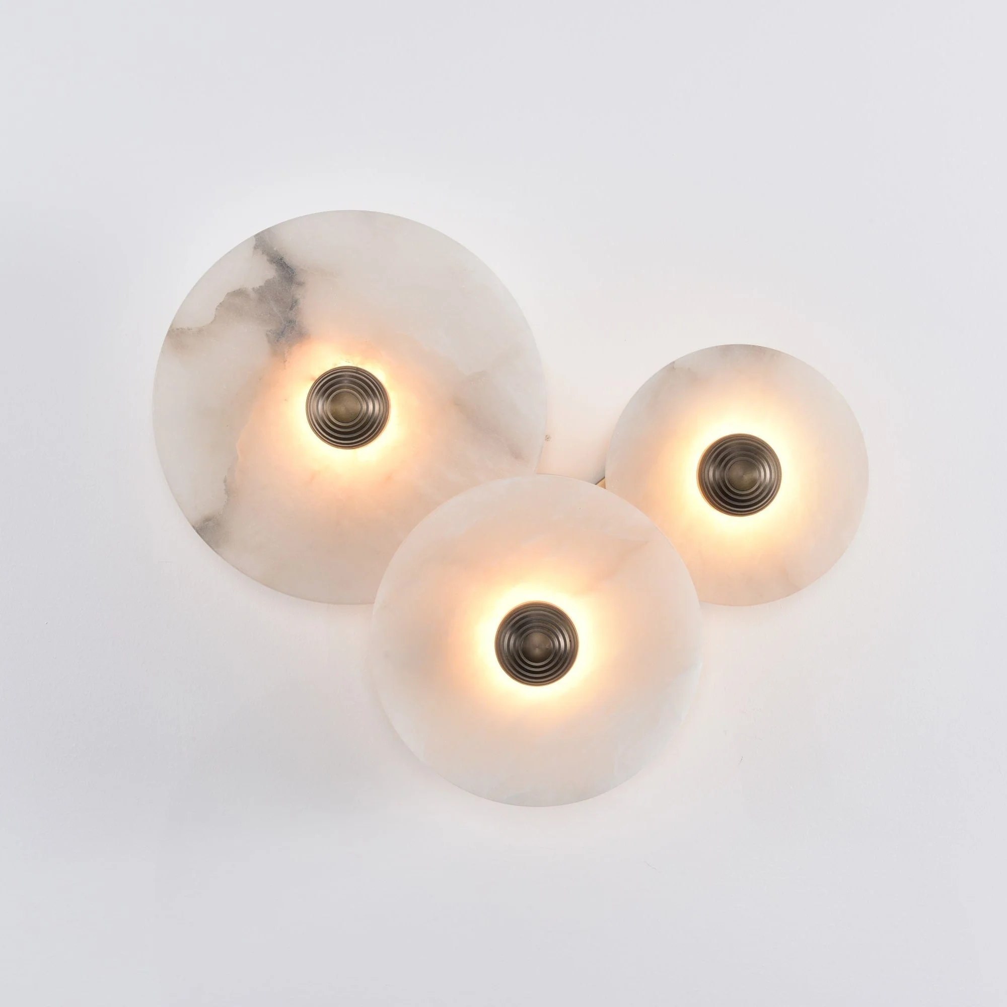 Selene Minimalist Alabaster Ceiling Light - Image 80