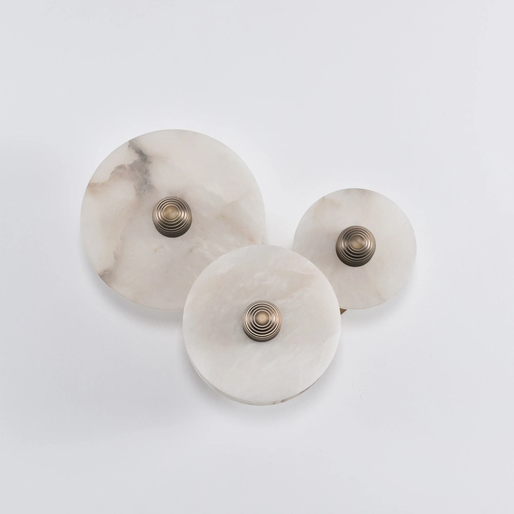 Selene Minimalist Alabaster Ceiling Light - Image 86